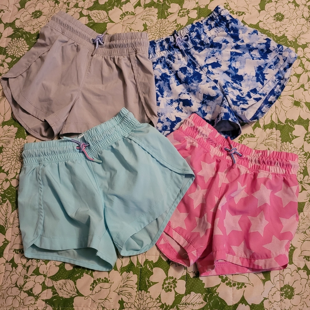 Set of Four Pairs if Girl's Athletic Shorts